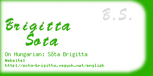 brigitta sota business card